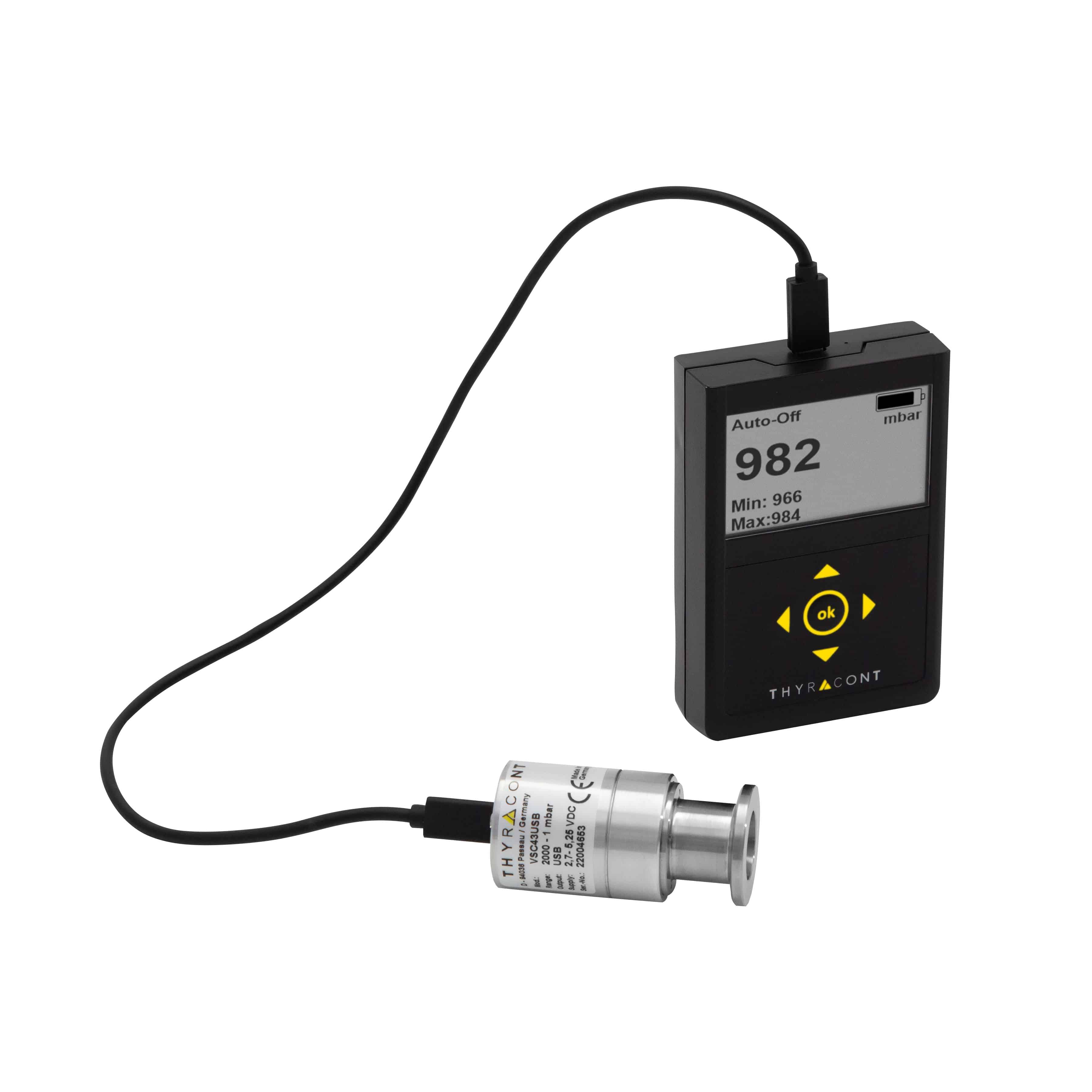 vacuum meter with external sensor